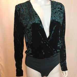 ZARA VELVET BODYSUIT